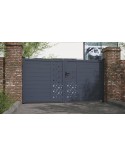 Portail Adam 140x300cm ? 2 vantaux en aluminium