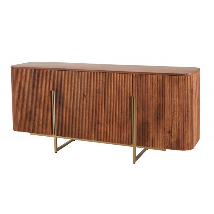 Buffet LINE II en bois massif de manguier