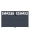 Portail Chloé 170x300cm ? 2 vantaux en aluminium