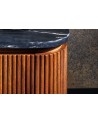 Buffet LINE III en bois massif de manguier + marbre