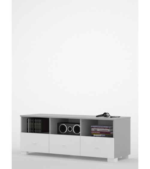 Meuble TV GRAFFITI ART, 150 cm  blanc
