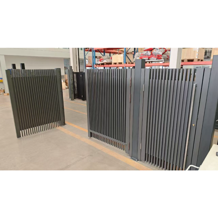 Portail Jules III 200 x 350cm ? 2 vantaux et portillon intégré alu