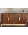 Buffet LINEA en bois massif de manguier + marbre