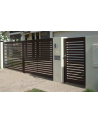 Portail Calpe 150x300cm 2 vantaux en aluminium avec portillon