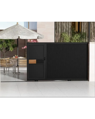 Portail coulissant Cristina - 170x300cm avec portillon intégré