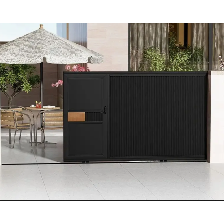 Portail coulissant Cristina - 170x300cm avec portillon intégré