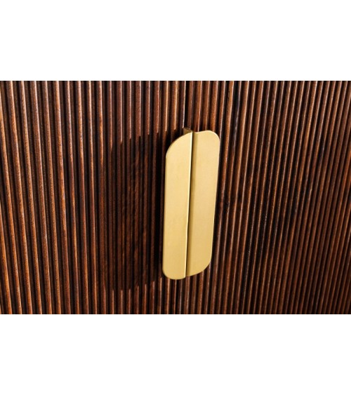 Buffet LINEA en bois massif de manguier + marbre