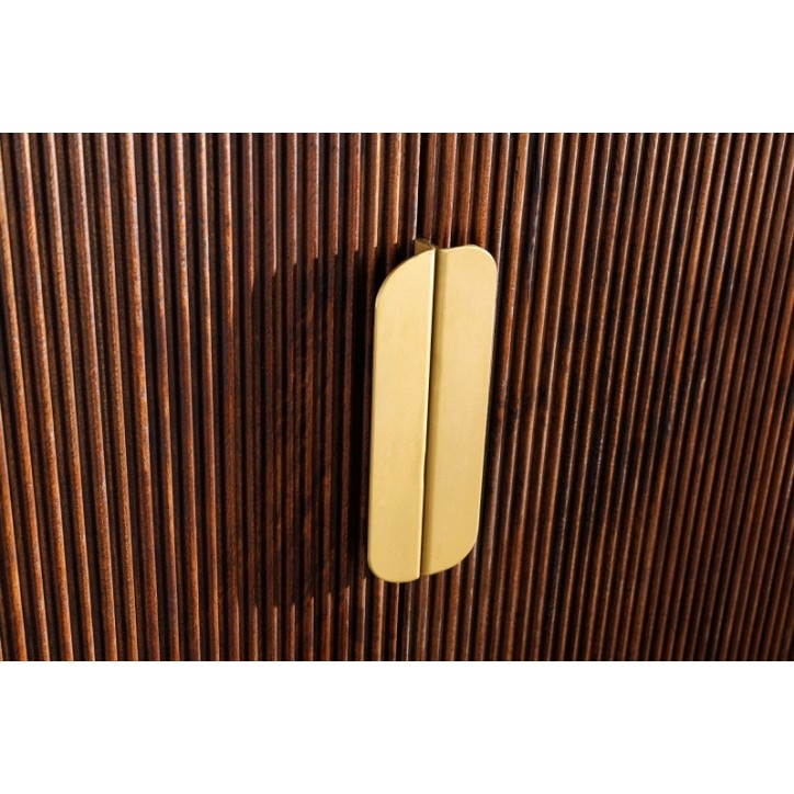 Buffet LINEA en bois massif de manguier + marbre