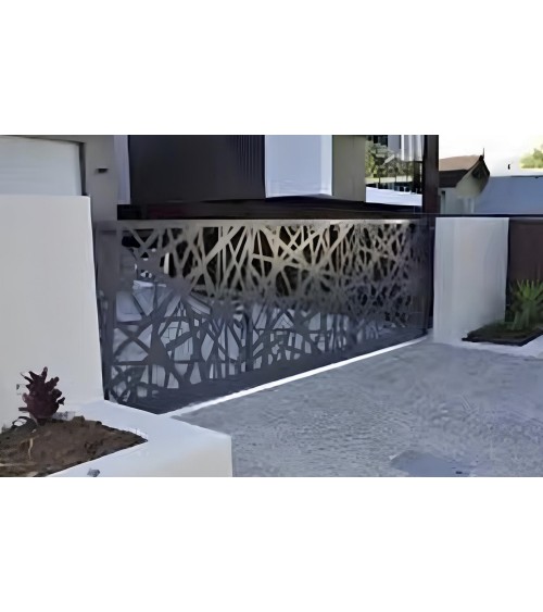 Portail coulissant Jerome 300x160 cm en aluminium