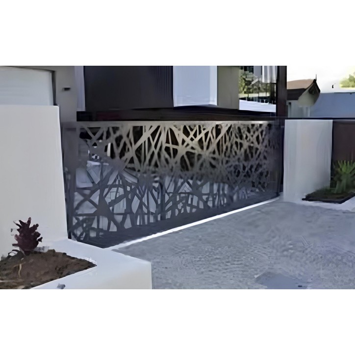 Portail coulissant Jerome 300x160 cm en aluminium