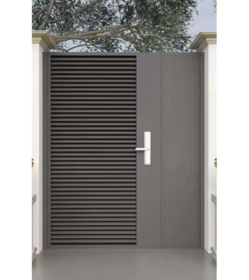 Portillon Alex 130x170cm Alu avec panneau latéral