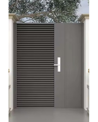 Portillon Alex 130x170cm Alu avec panneau latéral