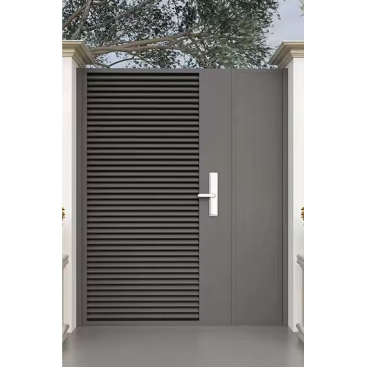 Portillon Alex 130x170cm Alu avec panneau latéral