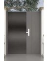 Portillon Alex 130x170cm Alu avec panneau latéral
