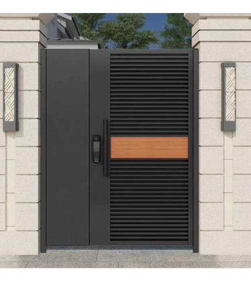 Portillon Romain 140x170cm Alu avec panneau latéral