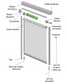 Store extérieur éléctrique Florian 370 X 236 cm cadre aluminium