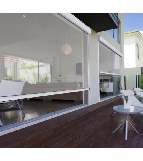 Store extérieur éléctrique Florian 370 X 236 cm cadre aluminium