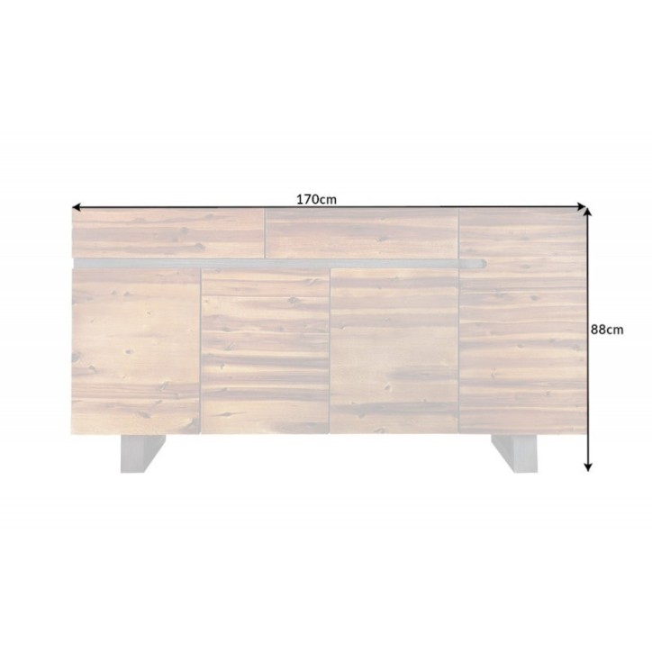 Buffet STRATA en bois d'acacia
