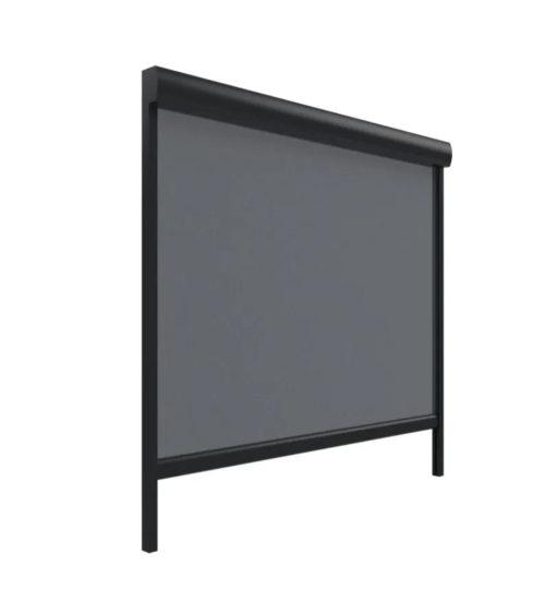 Store extérieur éléctrique blanc Lucien 100 X 236 cm cadre aluminium