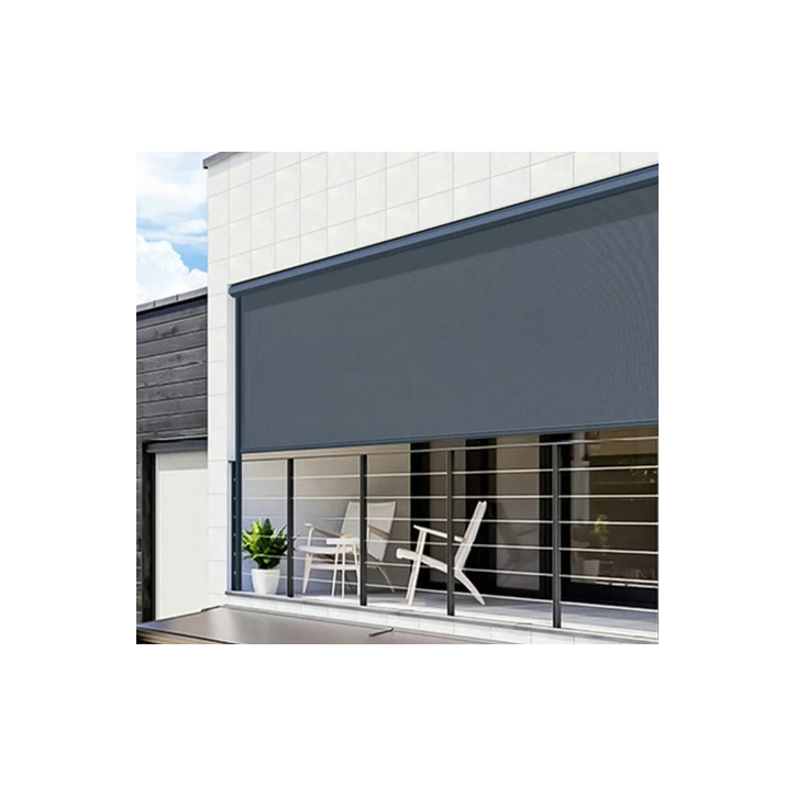 Store extérieur éléctrique blanc Andrea 280 X 236 cm cadre aluminium