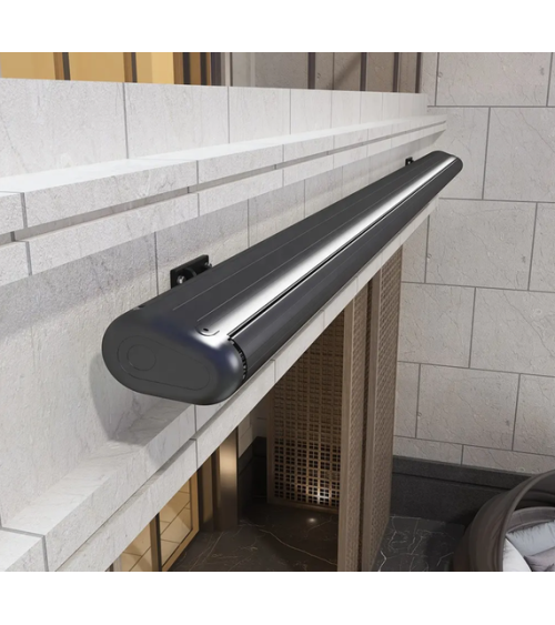 Store banne 3X2.5 m coffre intégral motorisé avec leds - Maxence