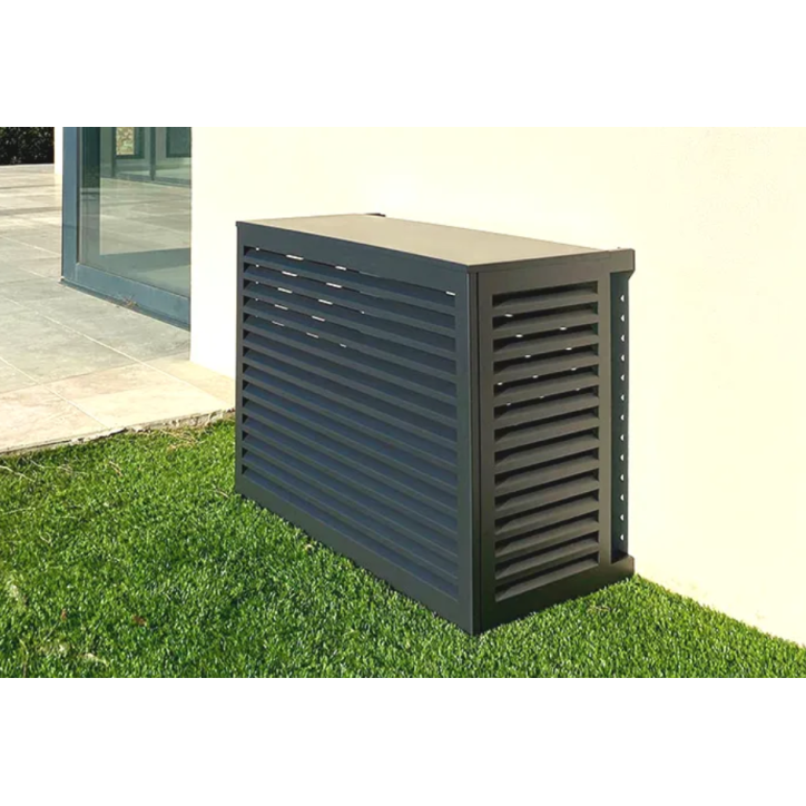 Cache climatiseur gris alu 100x85X60 cm - Joseph