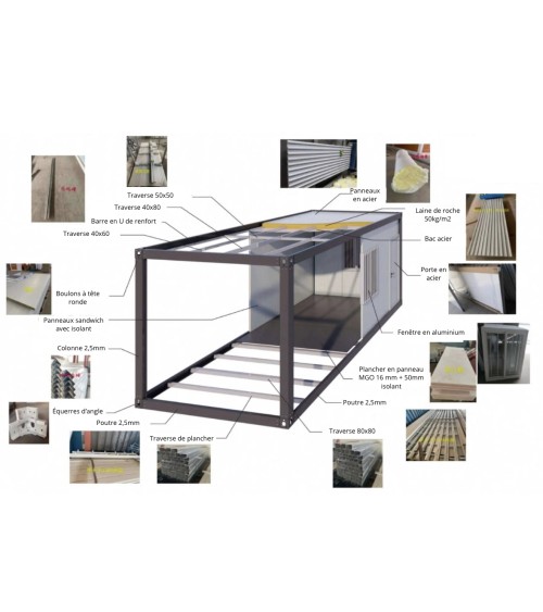 Container AB10 - 6x2,5m