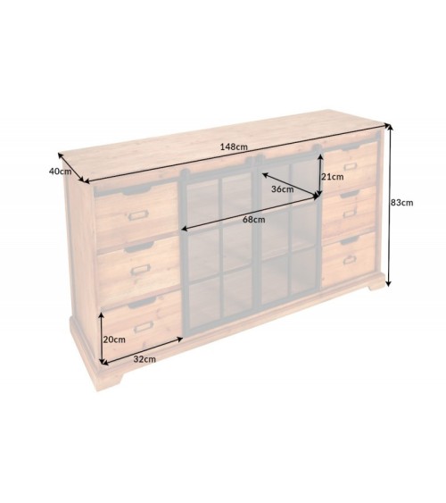 Buffet LANDES II en pin