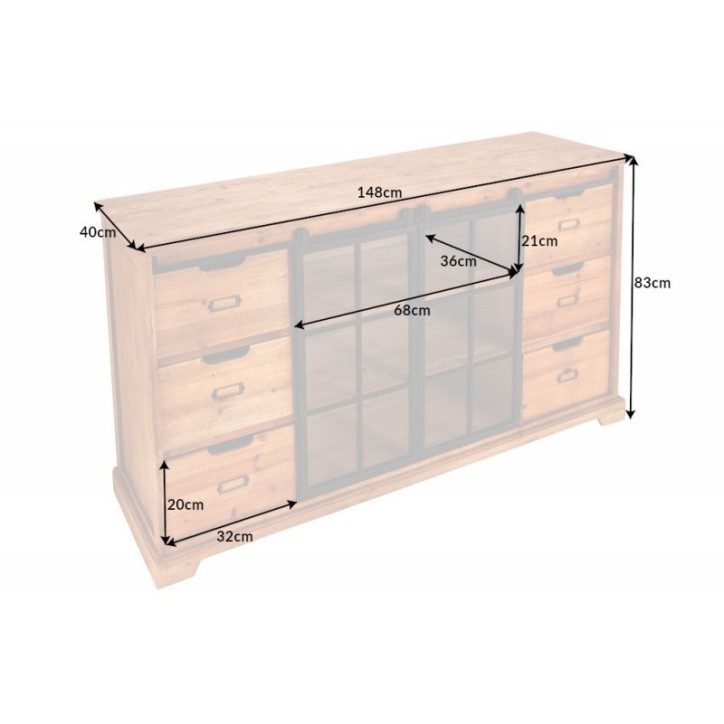 Buffet LANDES II en pin