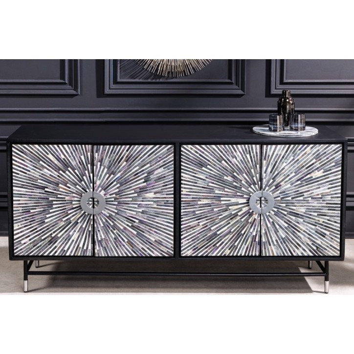 Buffet ESTRELLA en bois et os de buffle