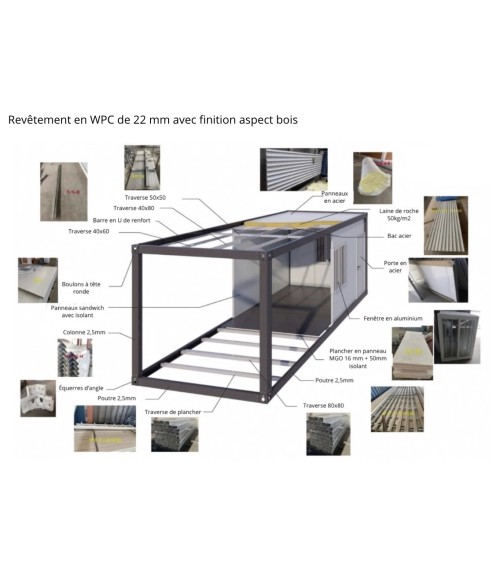 Container PR1 - 6x2,5m