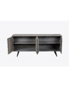 Buffet TWIST en bois massif d'acacia gris