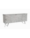 Buffet TWIST en bois massif d'acacia gris