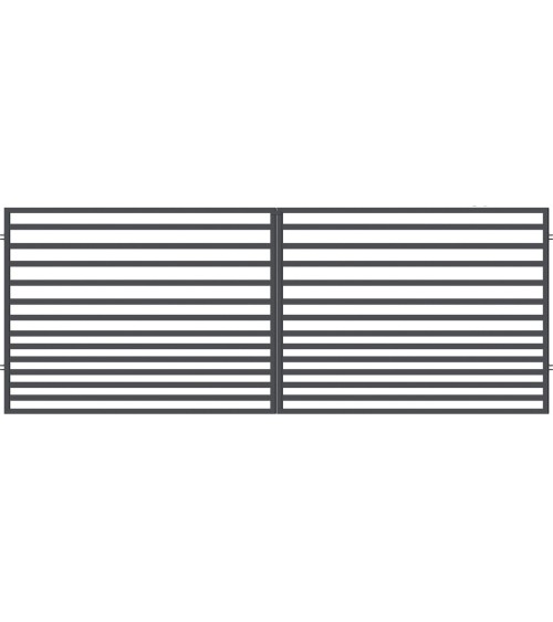 Portail BARI double battant 4 m avec motorisation intégrée