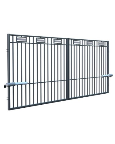 Portail ARGOS 2 double battant 4 m avec motorisation intégrée