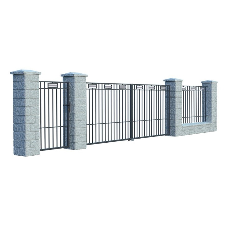 Portail ARGOS 2 double battant 4 m avec motorisation intégrée