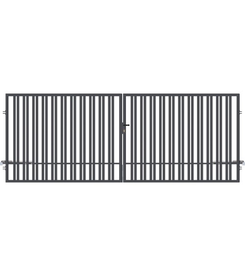 Portail BELFAST double battant 4 m avec motorisation intégrée