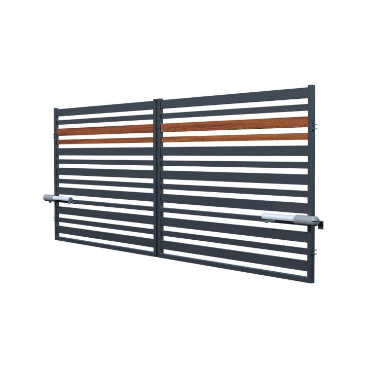 Portail ORA double battant 4 m avec motorisation intégrée