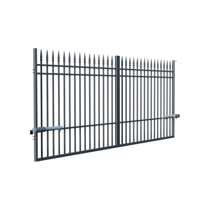 Portail PORTLAND double battant 4 m avec motorisation intégrée