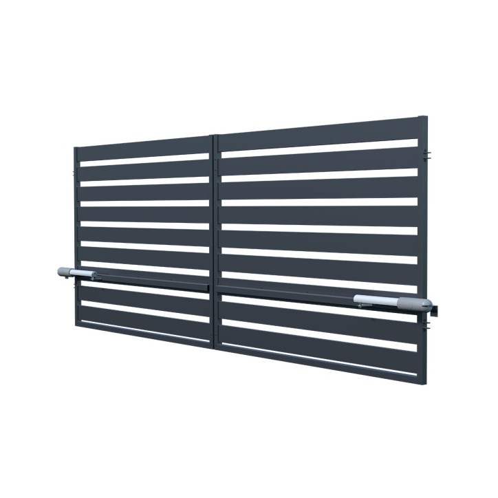 Portail SZAFIR XL double battant 4 m avec motorisation intégrée