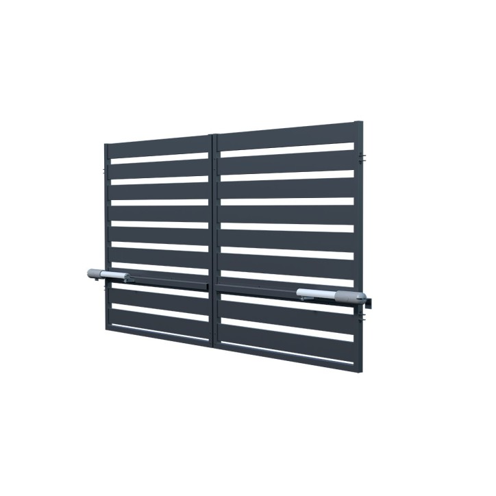 Portail SZAFIR XL double battant 3 m avec motorisation intégrée