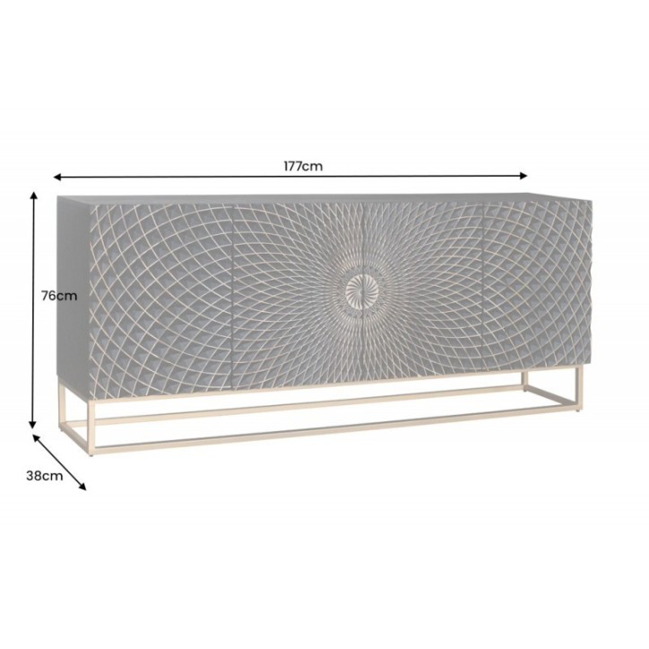 Buffet MANDALA en bois de manguier