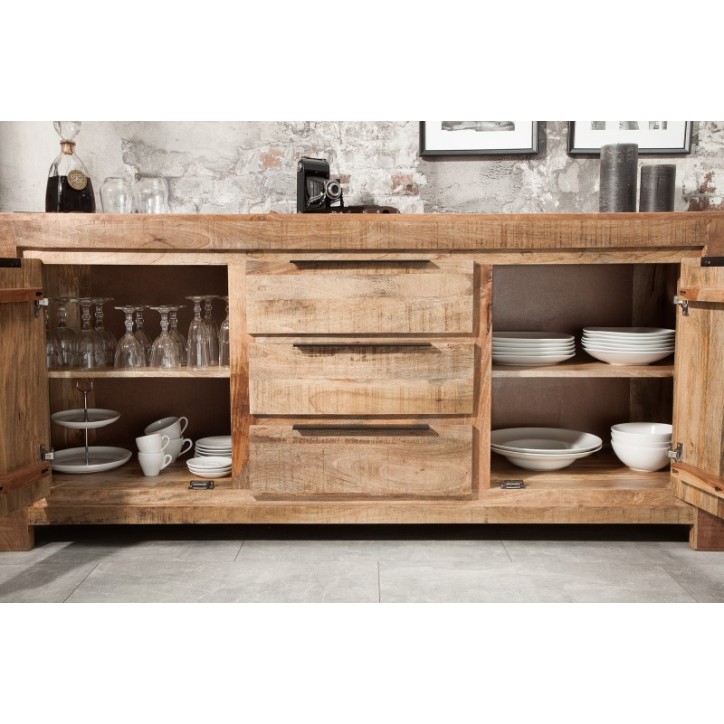Buffet RUSTICO en bois massif de manguier