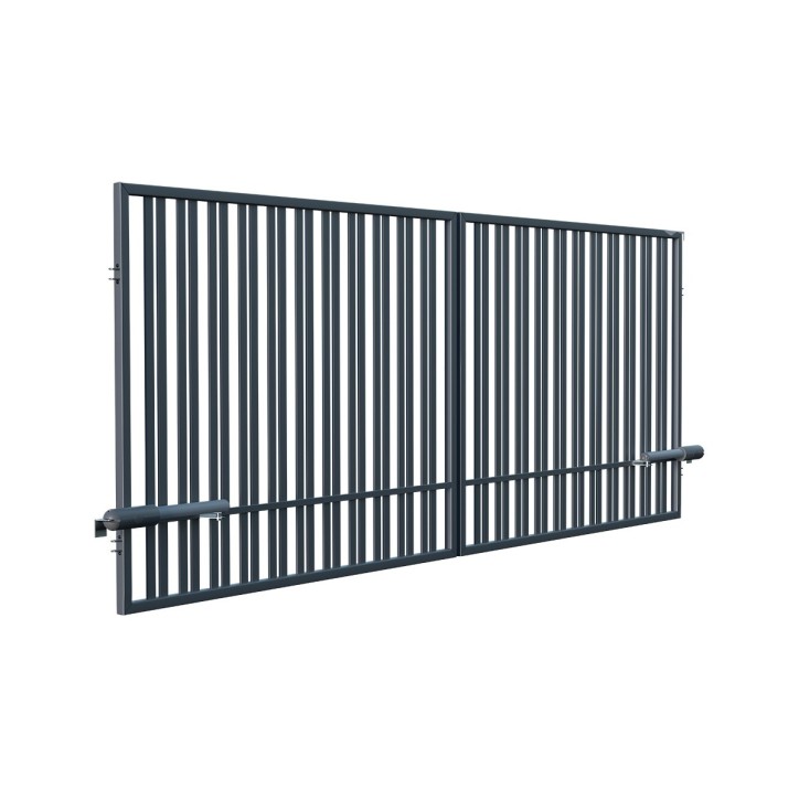 Portail BELFAST double battant 3,5 m avec motorisation intégrée