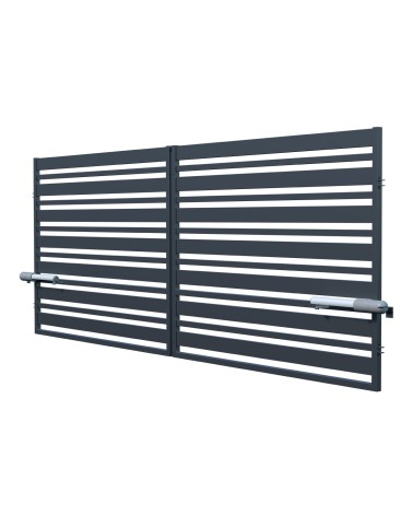 Portail JUGA double battant 3 m avec motorisation intégrée