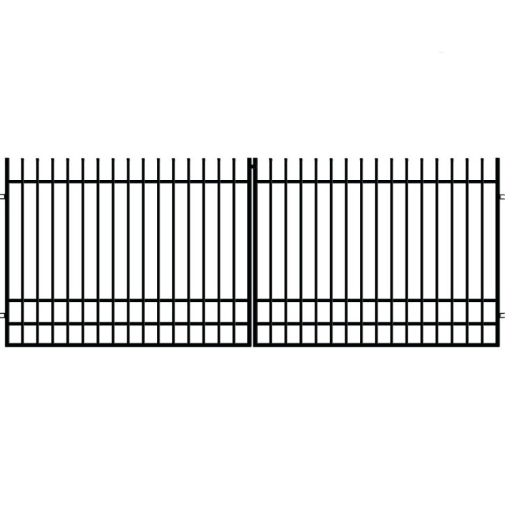 Portail NICEA double battant 3 m avec motorisation intégrée