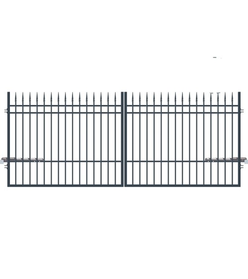 Portail PORTLAND double battant 3 m avec motorisation intégrée