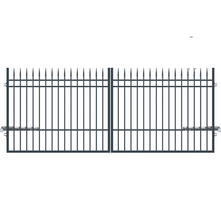 Portail PORTLAND double battant 3 m avec motorisation intégrée