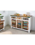 Buffet ECO II en bois recyclé et manguier 125 cm