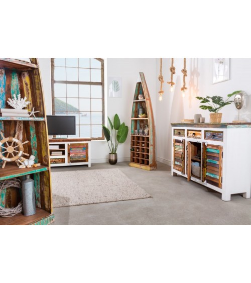 Buffet ECO II en bois recyclé et manguier 125 cm